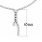 3W1429 - Rhodium Brass Jewelry Sets with AAA Grade CZ  in Clear