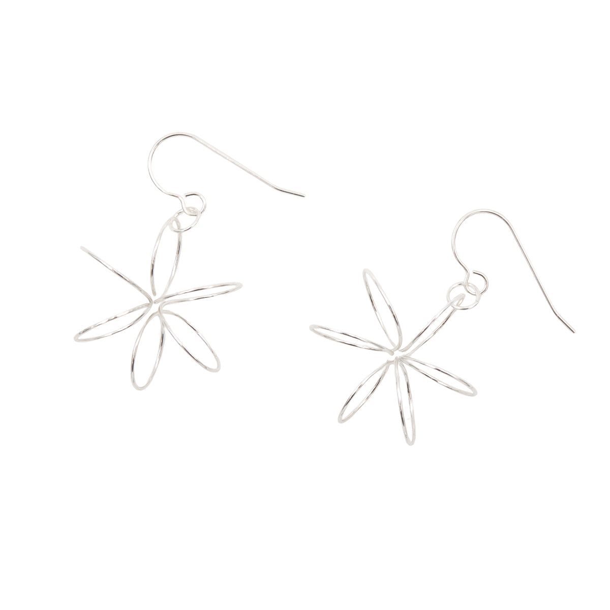 Handmade Sterling Silver Freeform Stars Earrings | Eco-Friendly Jewelry